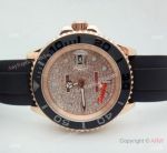 Rolex Yachtmaster Rose Gold Replica Watch Diamond Dial 116655